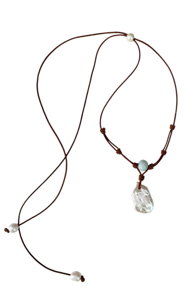 Atlantis Pearl Serenity Necklace Allison Craft Designs