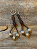 Blush Pearl Loop Earrings | Allison Craft Designs
