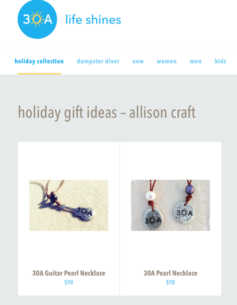 30A Gift Ideas Feature Allison Craft Designs- the Official 