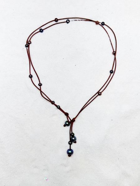 The Savanna Necklace in Peacock | Allison Craft Designs