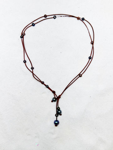 The Savanna Necklace in Peacock | Allison Craft Designs