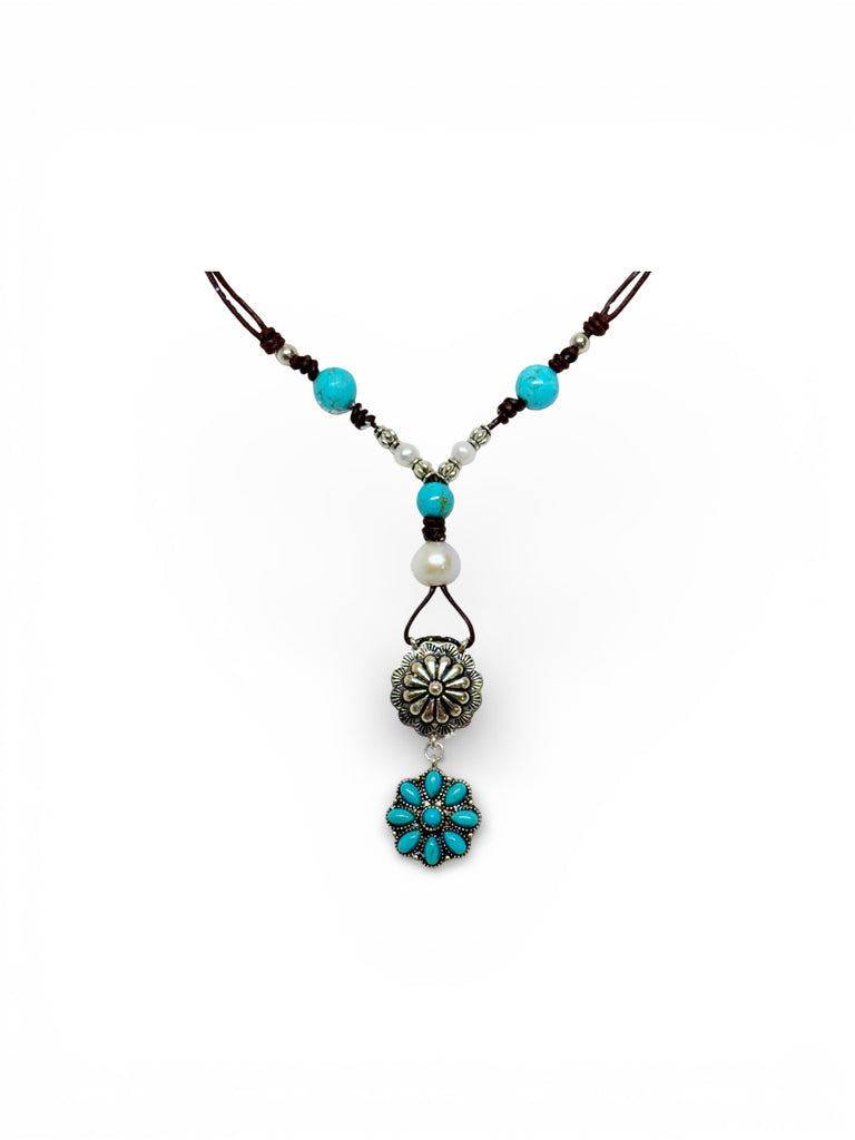 Silver Sage Concho Necklace | Allison Craft Designs