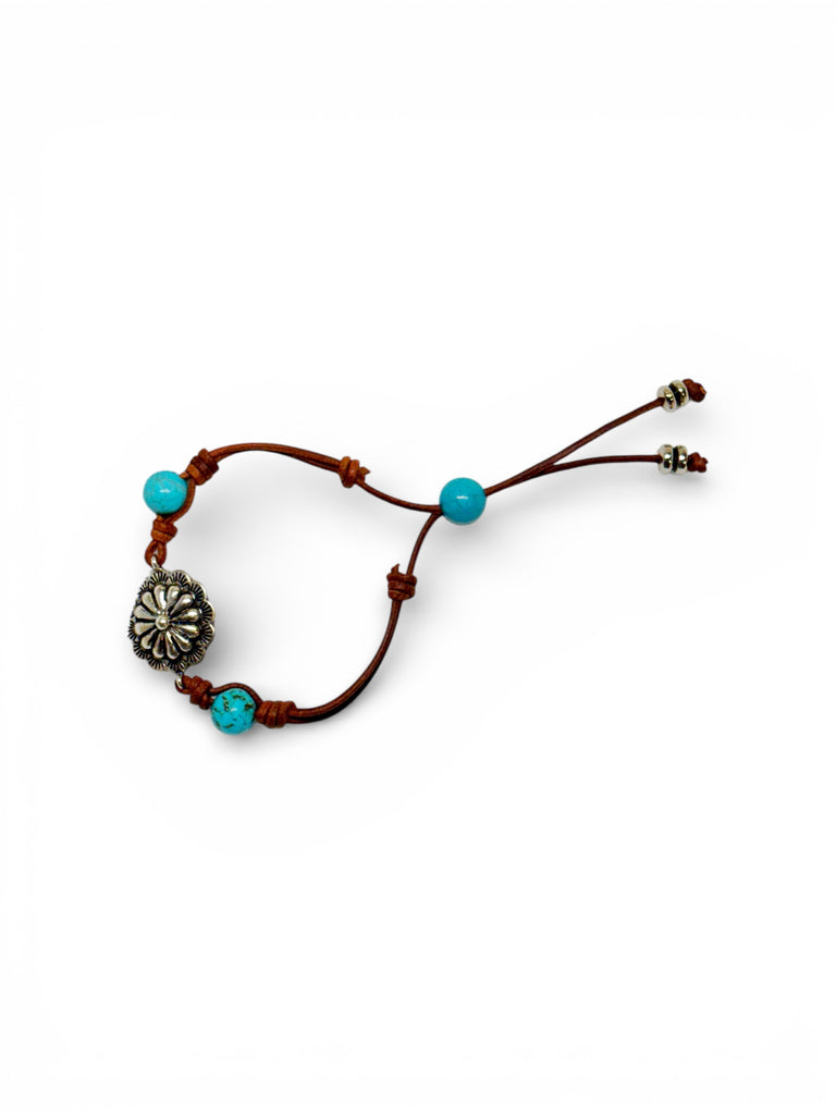 Silver Sage Concho Bracelet | Allison Craft Designs