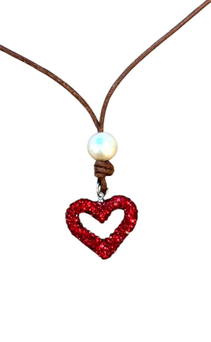 Sparkling Heart Necklace | Allison Craft Designs