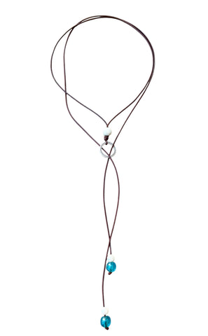 Azure Drift Circles Necklace | Allison Craft Designs