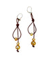 Golden Pearl Loop Earrings | Allison Craft Designs