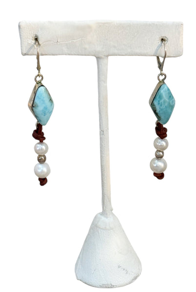 Atlantis Sky Earrings | Allison Craft Designs