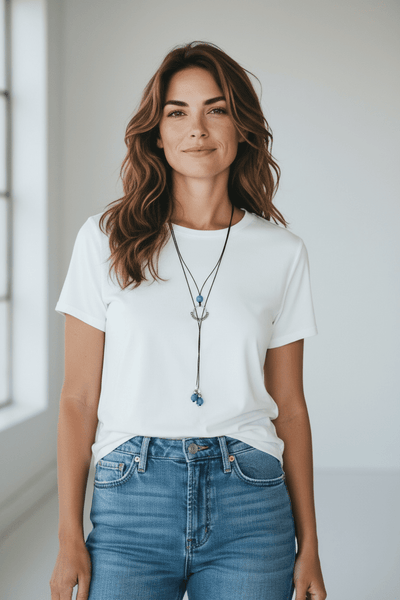 Sea Glass Horizon Necklace | Allison Craft Designs