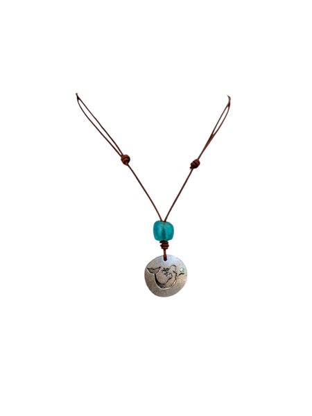 Mermaid’s Whisper Necklace in Teal | Allison Craft Designs