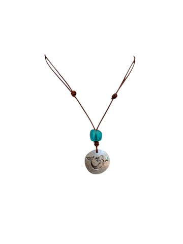 Mermaid’s Whisper Necklace in Teal | Allison Craft Designs