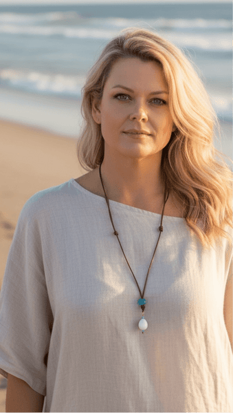 Seafoam Glow Necklace | Allison Craft Designs