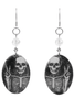 Peace Out Skeleton Earrings | Allison Craft Designs