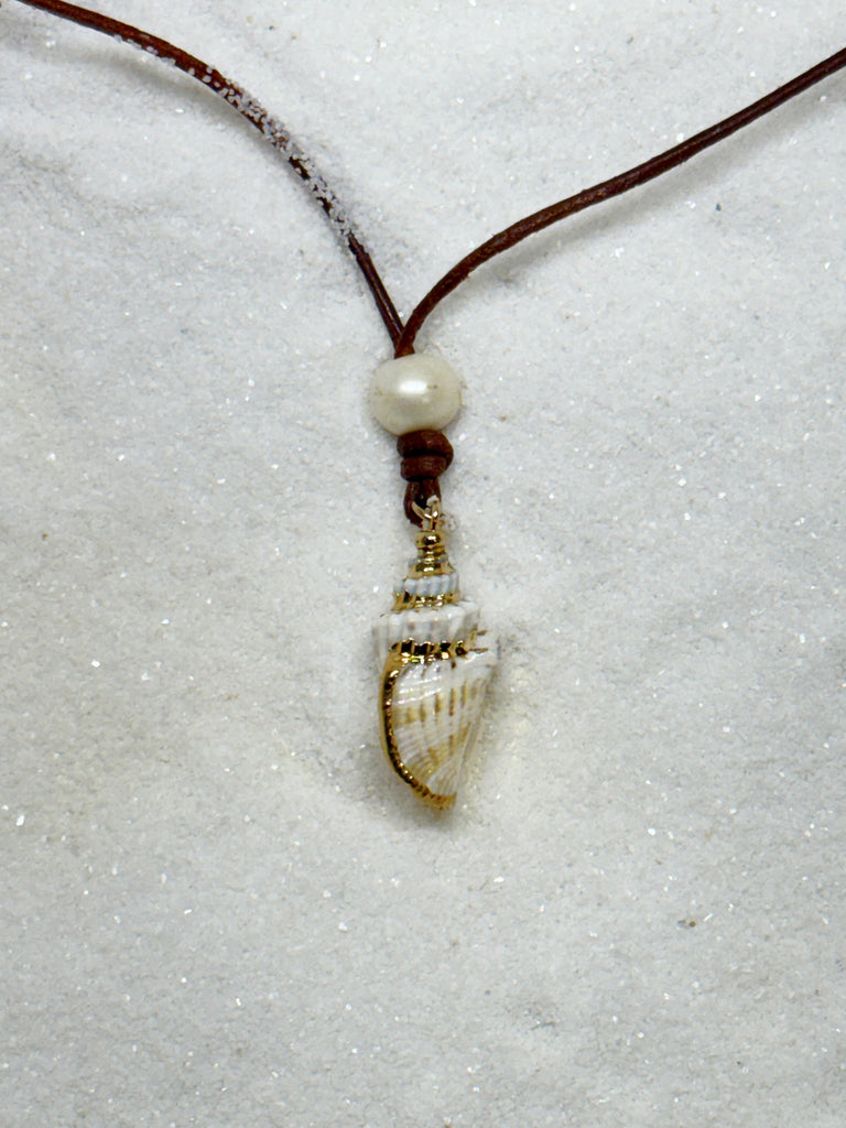 Golden Tide Shell Neclace | Allison Craft Designs