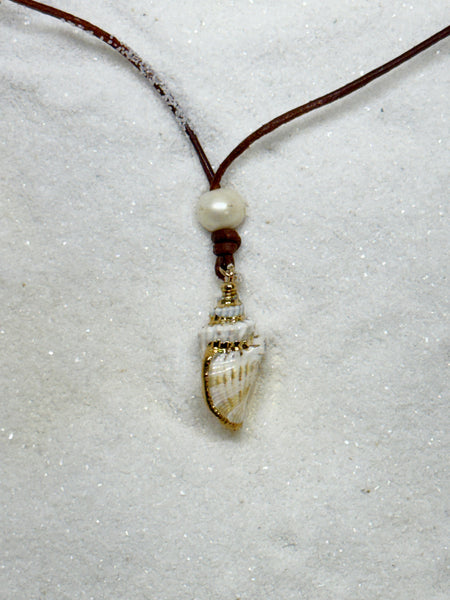 Golden Tide Shell Neclace | Allison Craft Designs