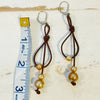 Golden Pearl Loop Earrings | Allison Craft Designs