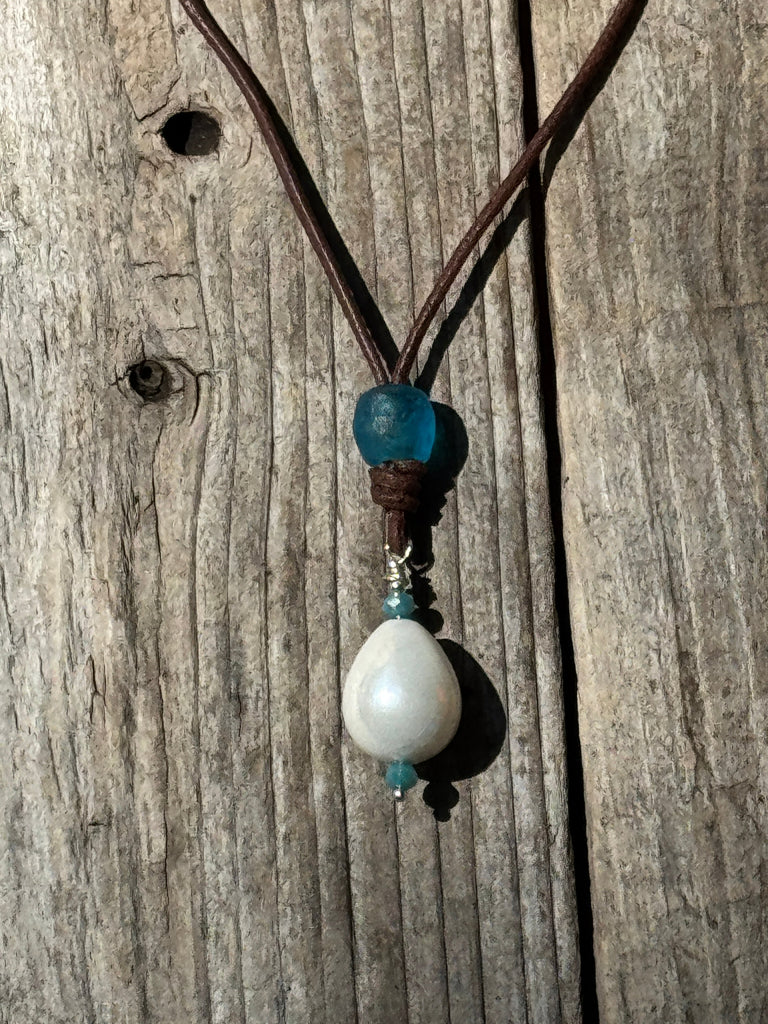 Seafoam Glow Necklace | Allison Craft Designs