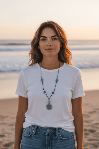 Blue Tide Mandela Necklace | Allison Craft Designs