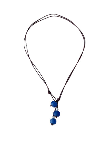 wild safari luxe pearl & glass necklace - 0