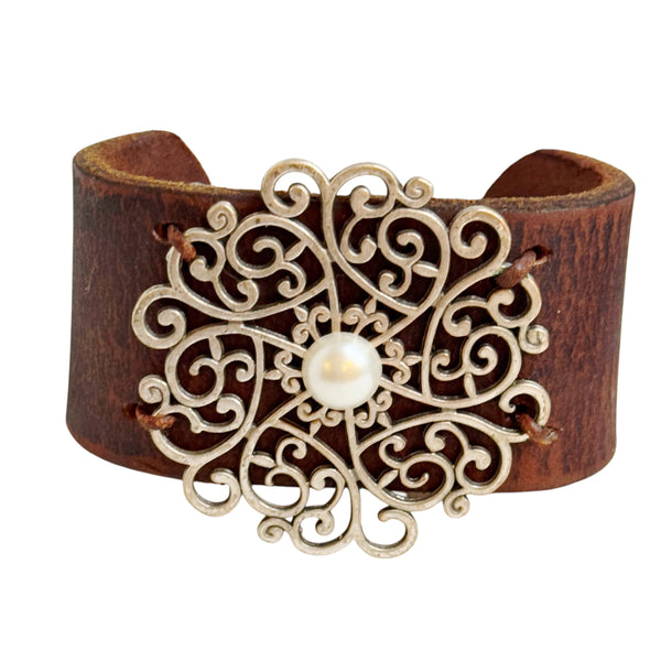 Filigree Pearl Cuff | Allison Craft Designs