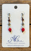 Celtic Coral Charm Earrings | Allison Craft Designs