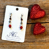 Celtic Coral Charm Earrings | Allison Craft Designs