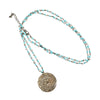 Turquoise Sunrise Medallion Necklace | Allison Craft Designs