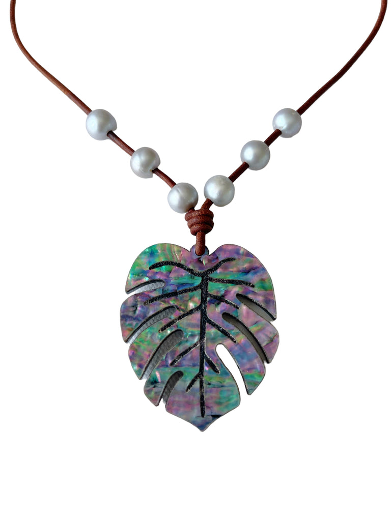 Monstera Leaf Magic Necklace | Allison Craft Designs