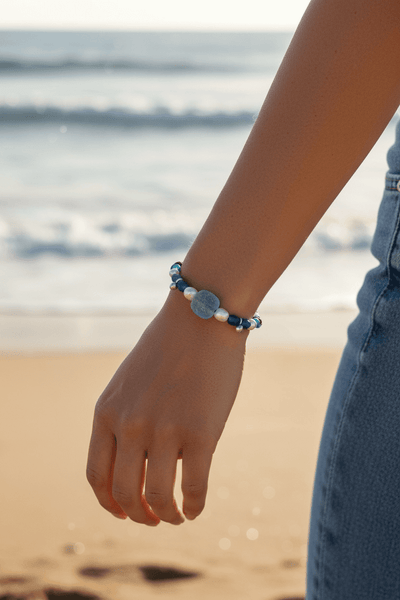 Coastal Glass Bracelet | Allison Craft Designs