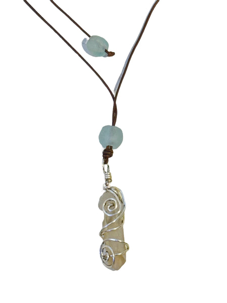 Ocean Serenity Necklace in Aqua | Allison Craft Designs