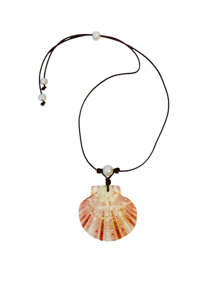Enchanting Seashell Pearl Necklace | Allison Craft Designs