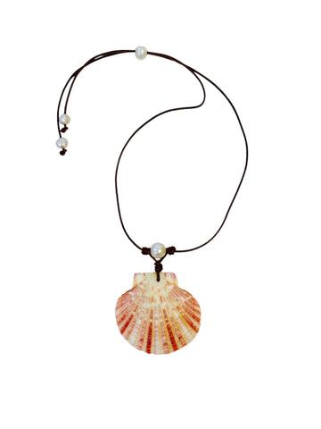 Enchanting Seashell Pearl Necklace | Allison Craft Designs