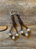 Blush Pearl Loop Earrings