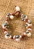 Coral Fantasy Bracelet | Allison Craft Designs Pearl and Leather