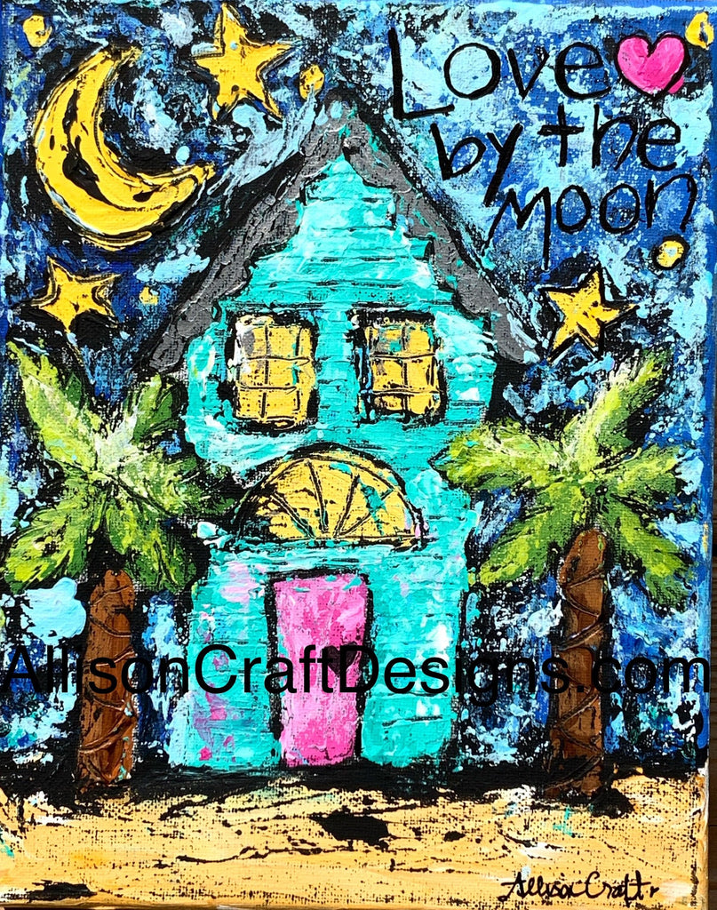 Love by the Moon Print and Mat | Allison Craft Designs