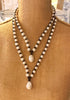 Necklace Extender | Allison Craft Designs Pearl and Leather